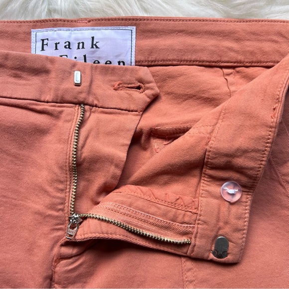 NEW Frank & Eileen BLACK-ROCK Utility Pant Sz 10 ITALIAN PEACHED TWILL Pumpkin - Picture 7 of 16